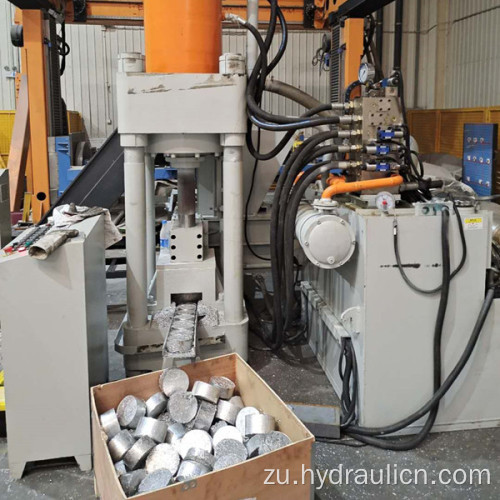 I-Aluminium Chips Shoviengs Turnch hydraulic briquette umshini